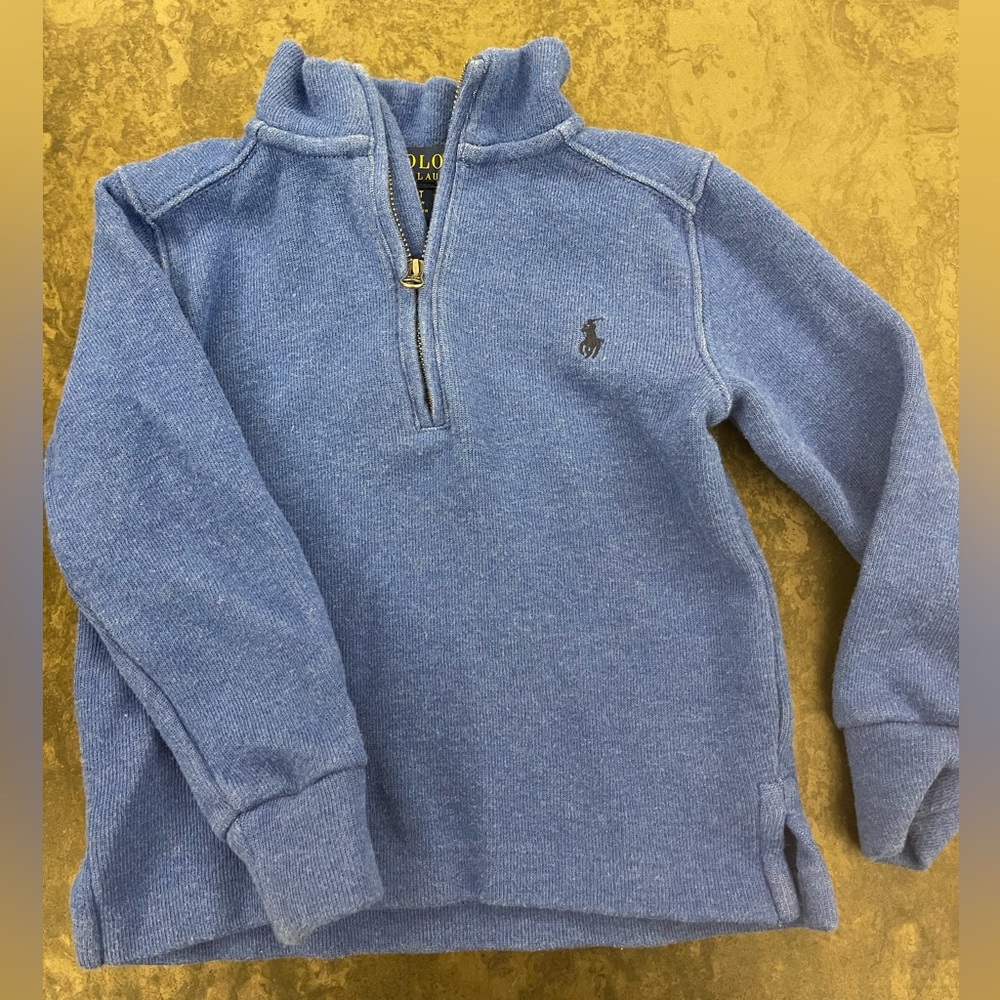 Polo Ralph Lauren Toddler 2T Blue Pullover Quarter Zip